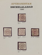 Afghanistan: 1876. 1293 First Post Office Issue, Issued In Jalallabad: Used And Unused Selection Of - Afghanistan