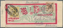 China: 1897, ½ C On 3 C. Tied By Oval "KIAOCHOW MAY 15 1900" In Combination W. German Offices 3 Pf. - 1912-1949 Republik