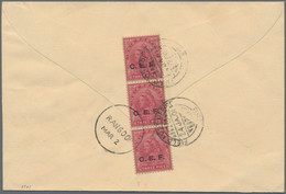 China: 1901 Indian Chinese Expeditionary Force (C.E.F.) Cover From MATAO, China To Rangoon, Burma Fr - 1912-1949 Republik