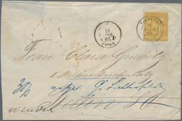 China - Fremde Postanstalten / Foreign Offices: France, 1885, Type Sage 25 C. Yellow Tied "SHANG-HAI - Other & Unclassified