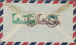 China - Volksrepublik: 1951, Air Mail Issues $3000 And $10.000 On Three Small Size Airmail Covers To - Covers & Documents