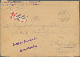 Holyland: 1917, Registered Cover "Portofreie Dienstsache" From "JERUSALEM FELDPOST MIL.MISSION 24.9. - Palestine