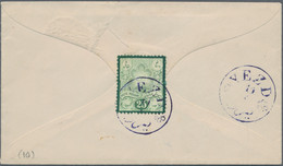Iran: 1882, 25 C (= 5 Chahi) On Reverse Of Cover From YEZD To Isfahan. - Irán