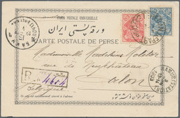 Iran: 1903, Registered Picture Post Card From Mr. Lambert Molitor (1875-1959), A Quajar -era Belgian - Irán