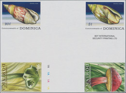 Thematik: Pilze / Mushrooms: 2009, Dominica. Two Different Issues 'Mushrooms' And 'Sea Snails' (4 Va - Mushrooms