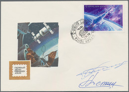 Thematik: Raumfahrt / Astronautics: 1974, USSR. Flown Cover SOYUZ 15 / Sayut-3. Signatures By Sarafa - Other & Unclassified