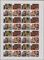 Aitutaki: 1983, AITUTAKI: Commonwealth Day Complete Set Of Four Se-tenant Stamps 'Bananas, Flowers, - Aitutaki