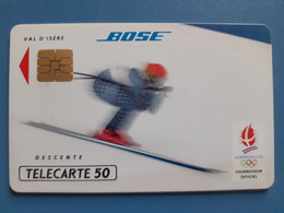 F212 Bose Descente 50U SO3 12/91 N° A 1B5540 - Olympic Games