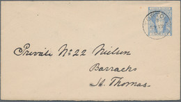 Jungfernsinseln - Ganzsachen: 1901, Stationery Envelope 2 1/2d Light Blue Canc. "TORTOLA MY 17 02" T - Britse Maagdeneilanden