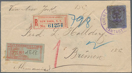 Kolumbien: 1903. Registered Letter From CARTAGENA Via New York (Registered-Exchange) To Bremen With - Colombia