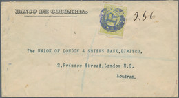Kolumbien: 1904. Registered Letter From BARRANQUILLA To London/GB. 10 Pesos Green On Front With 'R'- - Colombia