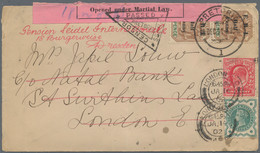 Transvaal: 1901 Cover From Pretoria To London And Re-addressed To Germany, Franked 1901 ½d. On 2d. V - Transvaal (1870-1909)