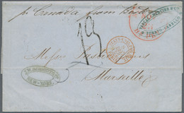 Venezuela: 1852, Teilbezahlter Brief Per British Open Mail Nach F. (unter Dem Frz. Dekret V. 19.11.5 - Venezuela