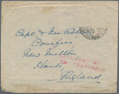Flugpost Übersee: 1939 Crash Mail Carried By Imperial Airways Flying Boat "Centurion": TWO Covers Fr - Otros & Sin Clasificación