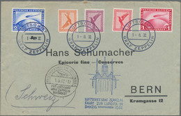 Zeppelinpost Deutschland: 1932 Danzigfahrt: Brief Nach Bern Via Zeppelinfahrt Zur Luposta In Danzig, - Correo Aéreo & Zeppelin