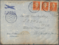 Katastrophenpost: 1952, LOCKHEAD CONSTELLATION "VENLO" CRASH BANGKOK: Netherlands, Two Airmail Cover - Other & Unclassified