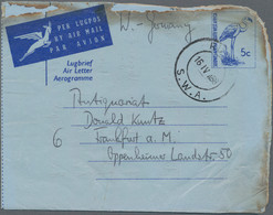 Katastrophenpost: 1968, South African Airways Flight 228: SWA 5 C Air Letter From Runto, 16.IV.68, A - Other & Unclassified