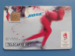 F217 Bose Patinage De Vitesse 50U SO3 12/91 N° A 1B5618 - Olympische Spiele