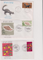 AFARS ET ISSAS-LOT DE 9 FDC-TP N° 361/2-390/2-394/9- ANNES 1970...Sujets Divers - Brieven En Documenten