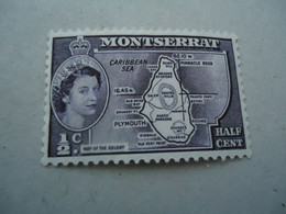 MONTSERRAT    MNH     STAMPS   MAP - Montserrat