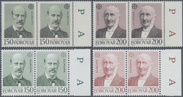 Dänemark - Färöer: 1980, EUROPA CEPT "Famous Persons", 150 Öre "Jakob Jakobsen" And 200 Öre "Vensel - Faroe Islands