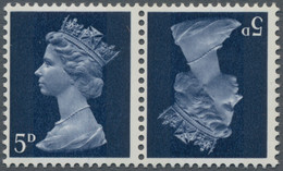 Großbritannien: 1971, 5d. Medium Blue Purple, Tête-bêche Pair, Unmounted Mint. Rare. - Unused Stamps