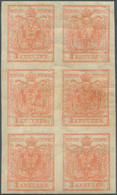 Österreich: 1850/54: 3 Kreuzer Stumpfrosa, Maschinenpapier Type III C, Im Senkrechten Ungebrauchten - Unused Stamps