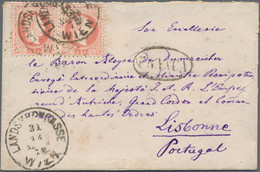 Österreich: 1873, 2 X 5 Kr Rosa Franz-Josef, MeF Auf Brief Von LANDSKRONGASSE WIEN, 31.12.73, Nach L - Covers & Documents