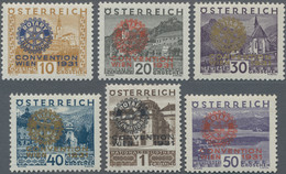 Österreich: 1931, "Kongress Von Rotary International", Kompletter Postfrischer Unsignierter Satz Von - Unused Stamps