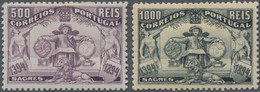 Portugal: 1894, 5 To 1000 R Henry The Navigator, Complete Set Mint Hinged In Very Good Condition. Mu - Nuevos