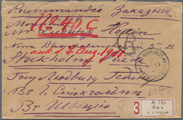 Russland: 1901, Sved Hedin Cover: 50 K. Tied "Osh Fergana 219 VII 01" To Reverse Of Registered Cover - Cartas & Documentos