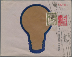 Spanien - Ganzsachen: 1935. Rare Private Envelope 30c 'PHILIPS IBERICA S.A.E. Lauria, 118-120 Barcel - 1850-1931