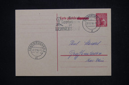 SARRE - Entier Postal De Sarrebrücken Pour La France En 1956 - L 106189 - Postal Stationery