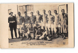 CPA Carte Photo Football Jeux Olympiques De 1924 L'équipe D' Esthonie - Fútbol