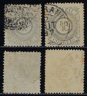 Brazil 1887 2 Stamp RHM-63 Numeral 50 Réis Used - Ungebraucht