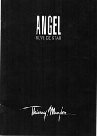 Thierry MUGLER - LIVRET "REVE DE STAR" - Werbung (Zeitschriften)