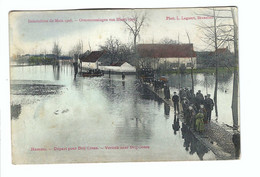 Hamme - Depart Pour Drij Goten - Vertrek Naar Drij Goten     Afgestempeld 1910 - Hamme