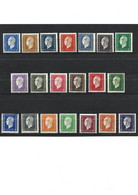 L1940 La Série Complète De 20 Valeurs - Marianne De Dulac - YT 682 à 701 Neuf * - Unused Stamps