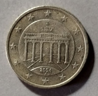 2004  -  GERMANIA  - MONETA IN EURO - DEL VALORE DI 50  CENTESIMI - USATA - Allemagne