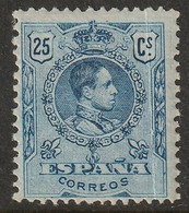 Spain 1909 Sc 302 Ed 274 Yt 248 MH* Crease - Nuevos