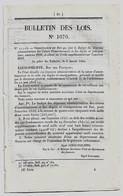 Bulletin Des Lois 1070 1844 Soeurs De La Charité à Beaufay (Sarthe)/Budget Des Dépenses Administratives Des Caisses... - Décrets & Lois