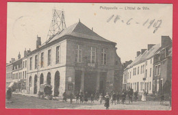 Philippeville - L'Hôtel De Ville ... Belle Animation - 1907 ( Voir Verso ) - Philippeville