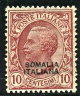 SOMALIA 1926-30 SOP.TI 10 C. ** MNH BEN CENTRATO - Somalia