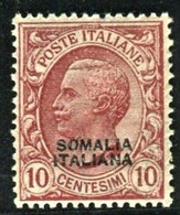 SOMALIA 1926-30 SOP.TI 10 C. ** MNH BEN CENTRATO - Somalië