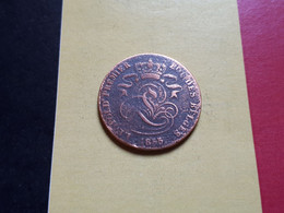 --PROMO 60€-- BELGIQUE LEOPOLD PREMIER RARE 2 CENTIMES 1855 --LIRE DESCRIPTIF-- - 2 Centimes