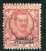 SOMALIA 1926-30 SOP.TI 75 C. USATO - Somalia