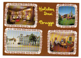 Belgique --BRUGGE--BRUGES--1973--Holiday Inn--Multivues...cachet Rotary Club..timbre Absent......à  Saisir - Brugge