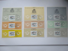 Cartes Maximum 1169 - Mariage Royal - Lot De 9 Cartes - Série Complète - 1951-1960