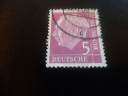 Théodor Heuss (1884-1963) Homme D'Etat - Deutsches Bundespost - Val 5 - Rose - Oblitéré - Année 1954 - - Gebraucht