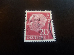 Théodor Heuss (1884-1963) Homme D'Etat - Deutsches Bundespost - Val 20 - Rouge - Oblitéré - - Gebraucht